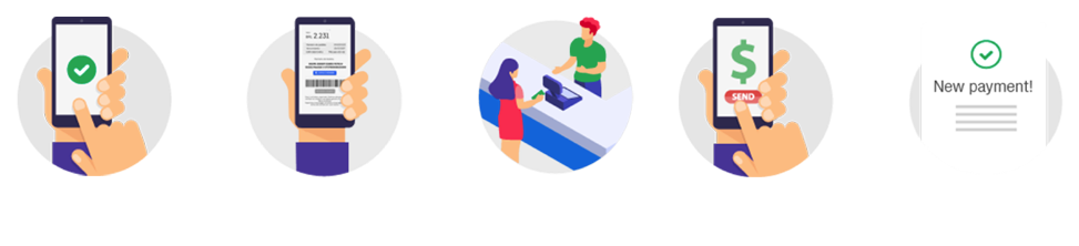 how does the user pay with boleto